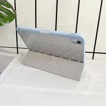 淺藍色星星格紋 Y 型支架保護平板保護套，附筆筒，相容 iPad 第 10 代 Smart Case/11(A16 2025)/相容 Galaxy S9/S7/S10+/相容 /相容 - 彩色 - 查看 9