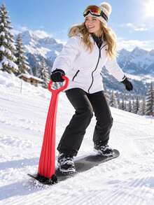 1pc Foldable Thickened Ski Sled, Snow Sled, Snow Sleigh - Multicolor - View 7