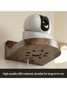 1x Drill-Free Wall-Mounted Shelf (ABS): Security Camera Mount With Cable Management Hole – Load-Bearing Wall Bracket Suitable For Cameras, Speakers, And Small Plants; Compatible With Tile, Glass, And Marble Surfaces. - Multicolor - View 2