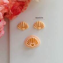 1pc/2pcs Mini Polymer Clay Cutters, Ocean Theme Shapes: Shark, Whale, Manta Ray, Tropical Fish, Coconut Tree, Starfish, Turtle, Crab, Dolphin, For Making Earrings And Necklaces - Apricot - View 18