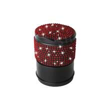 1pc Shiny Diamond Car Ashtray, Charming Sparkling Crystal Car Ashtray With Lid - Portable Office And Home Car Ashtray - Durable ABS Material, Decorated With Shiny Rhinestones, Creative Fashionable Women's Design - A - View 10