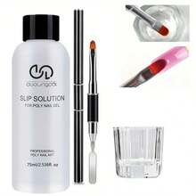 Duolingdai Slip Solution Tool Kit Is Available For Your Choice. The 75ml Nail Polish Lubricating Liquid Is Suitable For Doing Manicures And Comes With Brushes And Other Tools In The Kit. - Multicolor - View 12