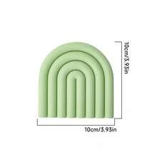 Modern Rainbow Pot Mat, Heat-Resistant Silicone Pot Mat, Colorful Arch Design, Non-Slip Kitchen Table Protector, Suitable For Hot Pots, Frying Pans, Plates And Cookware, Decorative Table Accessory, Home Kitchen Use, Cute Gift Idea - View 16