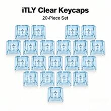 أغطية مفاتيح شفافة 20 قطعة بتصميم XDA من مادة PC بألوان مختلطة للوحة مفاتيح ميكانيكية DIY بناء مخصص مجموعة إضاءة خلفية RGB للألعاب والمكتب - مشاهدة 19