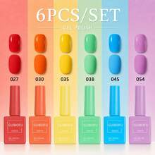 Set Kutek Gel 6 Warna dengan Botol yang Sesuai Warna, Cocok untuk Manikur Wanita di Musim Semi, Gugur, Dingin, dan Musim Panas, Manikur DIY di Rumah, Penataan Manikur Sehari-hari, Set Gel Warna-warni untuk Penggunaan Pribadi, Manikur di Rumah dan Desain Manikur Musiman - MultiWarna - View 16