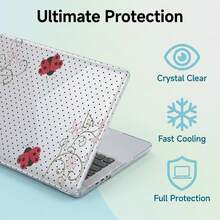 1-Piece Clear Crystal Shockproof Protective Case For MacBook/Matebook,Full Transparent Hard PC Cover With Cooling Vents,Snug Fit Laptop Shell,Compatible With 13 Neo/13.3 Air/13.3 Pro/13.6Air/14.2 Pro/15Air/16.2Pro/D16/14 Ultra - View 3