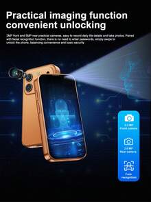 Smartphone Mini SERVO Terbaru 2026 Android 9.0 Dual SIM Jaringan Seluler 3G WCDMA Layar HD Ukuran Kecil 3.0 Inci RAM 2GB+ROM 16GB Ponsel Mini Lucu - Biru - View 8