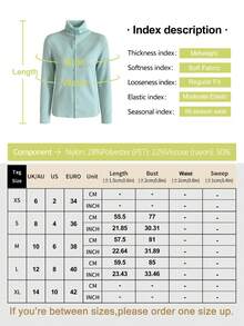 ROSIE POPHUB Women Blue Turtleneck Button Front Long Sleeve Knit Sweater Slim Elegant Commute Christmas Top For Fall Winter - Blue - View 9