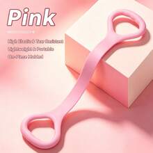8-Shaped Resistance Band With Non-Slip Handles, Multi-Functional Yoga Stretcher, Portable Home Fitness Pull Rope For Shoulder Back Arm Waist Leg Workout, Random Color Shipment - View 9