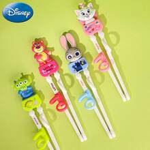 Disney Children's Chopstick Training Set - Zootopia Cute Cartoon Chopstick Baby Learning Dining Utensils - Multicolor - View 3