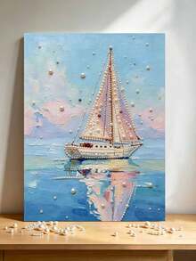 1 Handmade 5D Frameless Pearl Painting, Succulent Cactus Design And DIY Handmade Mosaic Painting, Which Is Very Suitable For Bedroom Decoration, Living Room Decoration, Room Decoration, Art Exhibitions And Holiday Gifts. - A - View 8