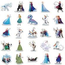 Disney 50pcs Frozen Sticker Cartoon Anime Stitch Elsa‌ Anna‌ Kristoff Olaf Image Stickers Suitable For Suitcase Laptop Notebooks And Diaries PVC Waterproof - Multicolor - View 5