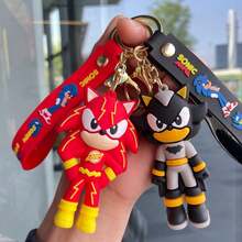 Hasbro Gantungan Kunci Kartun Sonic, Liontin Gantungan Kunci Sonic The Hedgehog, Gantungan Kunci Mobil, Hadiah Kecil (1 Model Acak) - Gantungan kunci - View 2