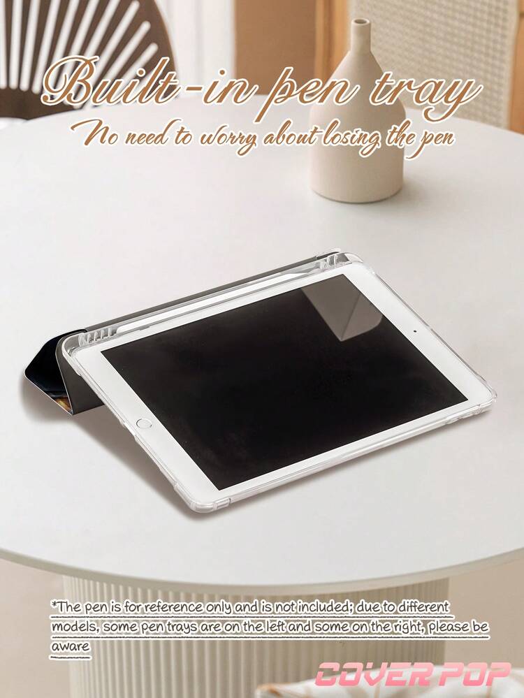 銀色跑車圖案平板保護殼，相容 iPad Air 8(M4) 2026 (11 吋)/2026 (13 吋)、Air 4/5 10.9 吋、10 代、7/8/9 代 10.2 吋，相容 Galaxy Tab S6 10.4 吋、Tab A7 Lite 8.7 吋，內建筆槽，自動休眠/喚醒，時尚可愛禮物，適合返校季、度假、節日等場合 - 彩色 - 查看 6