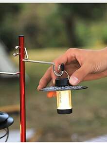 3pcs Stainless Steel Camping Table Hook Rods Without Ground Stake - Durable, Multi-Functional Hooks For Hanging Lights, Clothes And Outdoor Accessories - Perfect For Outdoor Adventures, Camping Gear, Modern Camping Equipment, Durable Structure, Camping Hooks - Multicolor - View 7