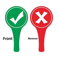 somoving 10pcs Double-Sided Cardboard Handheld "Correct" And "Incorrect" Sign Cards For Classroom Teaching, Interactive Learning Activities, Photo Props, Perfect For Creative Activities - Multicolor - View 5