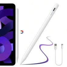 1pc Universal Capacitive Stylus Pen, Tablet/Phone Touch Screen Pen, Rechargeable Capacitive Pencil, Compatible With IPhone/HarmonyOS/Android Systems - Multicolor - View 10