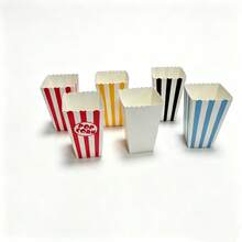 48/24/12/1pc Mini Popcorn Boxes, Suitable For Movie Theater, Carnival, Christmas Party And Birthday Party - Multicolor - View 6