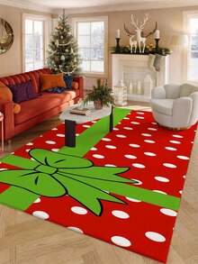 Keset Pintu Motif Kotak Hadiah Natal Kreatif, Keset Masuk Persegi Panjang Anti Selip, Menyerap Air, Mudah Dibersihkan, Keset Dekoratif untuk Liburan Musim Dingin Natal - Beraneka warna - View 10