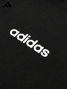 Adidas Men's Summer Sports Casual Versatile Comfortable Short Sleeve T-Shirt - Black/White - View 7