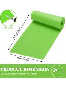 1 Roll 50cm*100cm*3mm Cuttable PU Foam Refrigerator Liner Mat, Green Yellow Blue Solid Color Perforated Breathable Quick-Dry Moisture-Proof Sponge Pad, Reusable Fruit Vegetable Drainage Mat, Suitable For Refrigerator Drawers, Cabinets, Kitchen Home Daily Use - Multicolor - View 11