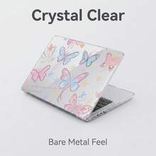 1-Piece Clear Crystal Shockproof Protective Case For MacBook/Matebook,Full Transparent Hard PC Cover With Cooling Vents,Snug Fit Laptop Shell,Compatible With 13 Neo/13.3 Air/13.3 Pro/13.6Air/14.2 Pro/15Air/16.2Pro/D16/14 Ultra - View 1