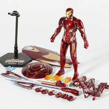 Hasbro 3pcs/1set Iron Man Nano Armor Action Figure Marvel Series Desktop Decoration Statue Model Birthday Gift - Multi-color - View 2