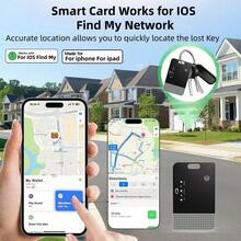 RSH Smart Wallet Tracker Card, Rechargeable Item Finder IP68 Waterproof Tracker, Compatible With IOS Find My App, Suitable For Keys, Wallets, Suitcases And ID Cards. - Multicolor - View 2