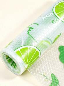 8/4pcs Lime Print Refrigerator Shelf Liners, Waterproof Non-Slip Fridge Mats, Washable Cuttable Drawer Protectors For Fridge Shelves, Kitchen Cabinets & Home Organization - Green - View 5