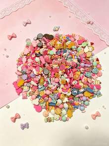 30pcs/Set Cute Mixed Resin Candy Flat Back Charms, Slime Making Supplies For DIY Crafts, Scrapbooking, Party Favors, Halloween Candy Party Decor, Christmas Home Wall Decoration (Random Color & Style) - Multicolor - View 12