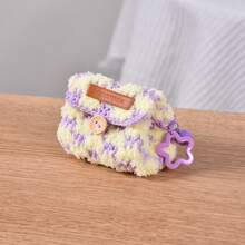 1pc Cute Handmade Knitted Storage Bag, Y2K Soft Coin Purse Card Holder, Kawaii Star Keychain Pouch For Women Girls - Multicolor - View 10