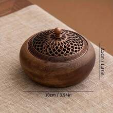 South American Walnut Solid Wood Incense Burner, Indoor Aromatherapy Burner, With Sandalwood, Tea Ceremony Decoration Gift, Birthday Graduation Gift - Multicolor - View 5