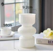 One-Piece Glass Vase, Suitable For Home Decor, Holiday Gifts, Home Decoration, Vase, Tabletop Centerpiece, Birthday Graduation Room Decoration - 1PC - View 15