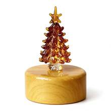 Christmas New Colorful Glass Christmas Tree Ornament Home Desktop Holiday Atmosphere Decoration - Multicolor - View 9