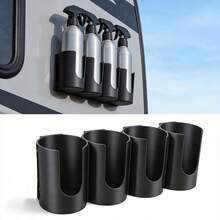 1/2/3/4 Hole Wall-Mounted Gas Canister Storage Rack, Spray Bottle Organizer, RV Door Spray Can Holder, Sealant Tube Storage Box, Wall-Mounted Gas Canister Rack, Suitable For Garage, Workshop, Store And Home - Multicolor - View 9