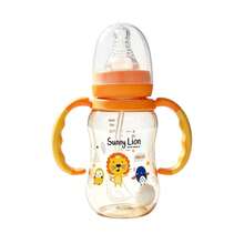1pc/2pcs Little Lion Pattern Automatic Grip Baby Bottle, PPSU Material, High Temperature Sterilizable, 140ml Suitable For 0-6 Months, 220ml Suitable For 6 Months And Above, Anti-Colic, 360° Gravity Ball, Easy-Grip Handle, Material, Suitable For Newborns And Infants Daily Feeding - Orange - View 9