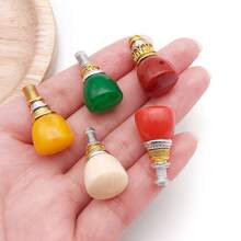 2pcs Buddhist Mala Guru Beads Colorful Resin Three Hole Buddha Head With Metal Tower Connector For Handmade Prayer Bead Accessories 14x26mm - Multicolor - View 2