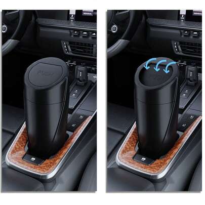 1set-[Con Tapa & Bolsas de Basura]Cubo de Basura para Coche, Cubo de Basura para Portavasos de Coche, Caja de Almacenamiento Mini para Coche, Cubo de Basura con Tapa Abatible para Coche & Hogar, Opciones Naranja/Negro/Blanco, Incluye 2 Rollos de Bolsas de Basura. Almacenamiento & Organización del Hogar & Vida Almacenamiento para Coche. Cubo de Basura con Tapa de Apertura de Un Solo Toque, ¡Se Ajusta Perfectamente en el Portavasos! Mini Compacto, Compatible con Portavasos de Coche. Conveniente & Práctico, Duradero & Resistente, Elegante & Funcional.