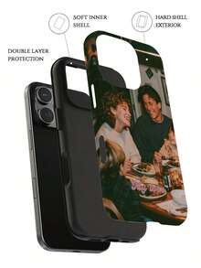 GIIPPA 1件客製化照片手機殼，2合1材質手機殼，個性化手機殼，相容 iPhone 18 Pro/17/17 Air/17 Pro/17 Pro Max/16 手機殼，S26/S25，生日禮物，情人節禮物，新年禮物 - 彩色 - 查看 4