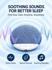 Pillow Sleep Speaker, Portable Sleep Companion Sound System, Stereo Bass Speaker, USB Rechargeable, Auto-Off Design, Suitable For Bedroom Relaxation - one-size - View 3