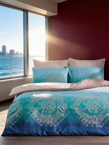 Tabea Home - Cozy Duvet Set - Cadet Blue - View 2