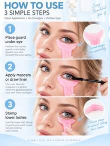 1pc--2-In-1 Silicone Eyelash Applicator & Lower Lash Stamp, Combines Eyeliner Guide, Powder, Purple, Blue Three-Color Options, Smudge-Proof Mascara Application, Eyeshadow Makeup And Lower Lash Stamp Functions; Includes Crescent-Shaped Guard, Suitable For Beginners, Easy Eyeliner Positioning And Mascara Application; Silicone Material, Smudge-Proof, Portable And Easy To Use, Essential Eye Makeup Tool For Home And Travel. - Multicolor - View 8