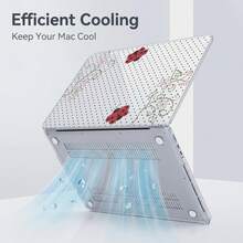 1-Piece Clear Crystal Shockproof Protective Case For MacBook/Matebook,Full Transparent Hard PC Cover With Cooling Vents,Snug Fit Laptop Shell,Compatible With 13 Neo/13.3 Air/13.3 Pro/13.6Air/14.2 Pro/15Air/16.2Pro/D16/14 Ultra - View 5