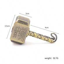Vintage Hammer Shaped Metal , Alloy Stress Relief Finger Spinner, EDC Decompression Toy - Multicolor - View 10