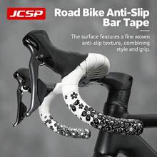 2 Rolls/Box Sakura Anti-Slip Bicycle Handlebar Tape, 6 Colors Optional Personalized Pattern Breathable Sweat-Proof Anti-Slip Shock-Absorbing Bicycle Handlebar Wrap, Self-Adhesive Handlebar Tape To Improve Control And Comfort, Suitable For All Road Bikes And Mountain Bikes And Other Bicycle Models (Includes Dust-Proof Bar End Plugs) - Cherry Blossom - View 3