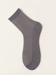 5 Pasang Kaos Kaki Pria Katun Polos, Tipis, Bernapas, Menyerap Keringat, Panjang Setengah Betis, Kaos Kaki Kasual Harian untuk Pria - MultiWarna - View 8