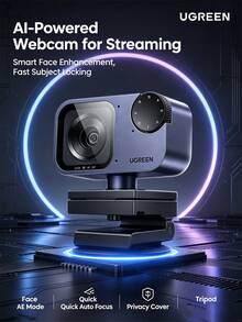 UGREEN CM929AI Live Streaming Camera, 2K Ultra HD, AI Auto-Tracking, For Live Commerce, Video Conferencing, And Online Classes, USB Computer Camera - View 7