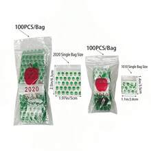 Kantong Penyimpanan Mini Cetak dengan Perekat Otomatis, Kantong Dapat Digunakan Kembali dan Dapat Ditutup Kembali, Pilihan Isi 100PCS/200PCS/300PCS, Kantong Kemasan Klasifikasi Perhiasan & Barang Kecil - MultiWarna - View 3