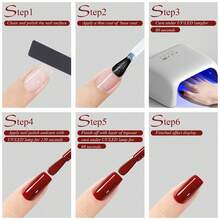 Set Kutek Gel 6 Warna dengan Botol yang Sesuai Warna, Cocok untuk Manikur Wanita di Musim Semi, Gugur, Dingin, dan Musim Panas, Manikur DIY di Rumah, Penataan Manikur Sehari-hari, Set Gel Warna-warni untuk Penggunaan Pribadi, Manikur di Rumah dan Desain Manikur Musiman - MultiWarna - View 12