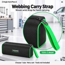 TKIGZNW A016 Compact Hardware Storage Bag,1Pc,Oxford Cloth Hand‑Carry Pouch For Carpenter House Inspector DIY Home Renovation Repair - Black - View 5